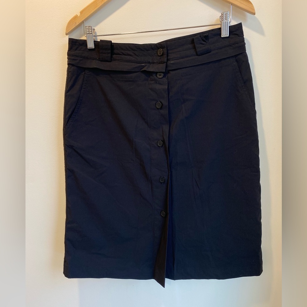 TILLEY Endurables Skort Black Travel Skirt Shorts Size 10